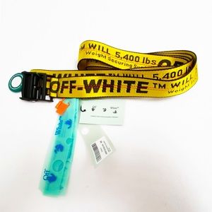 Off-White Classic Industrial Belt Yellow with Black